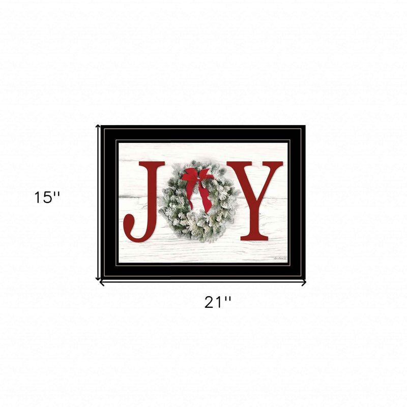 Christmas Joy 5 Black Framed Print Wall Art
