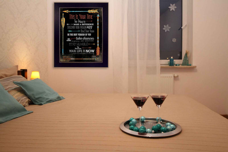 This Is Your Time 3 Black Framed Print Wall Art