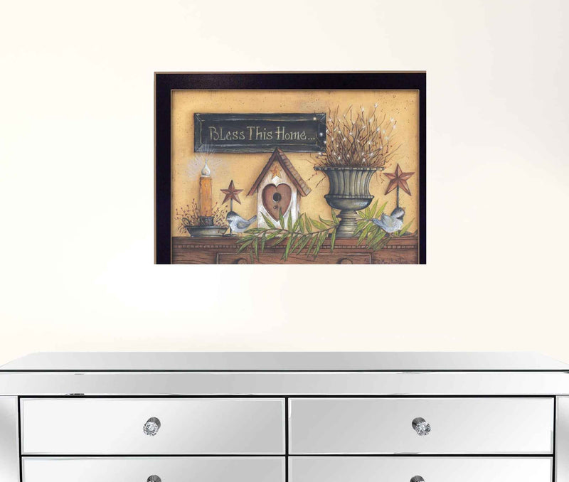 Bless This Home 4 Black Framed Print Wall Art