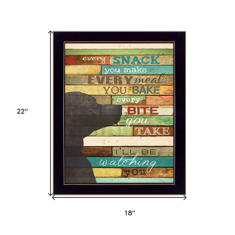 Ill Be Watching You 8 Black Framed Print Wall Art