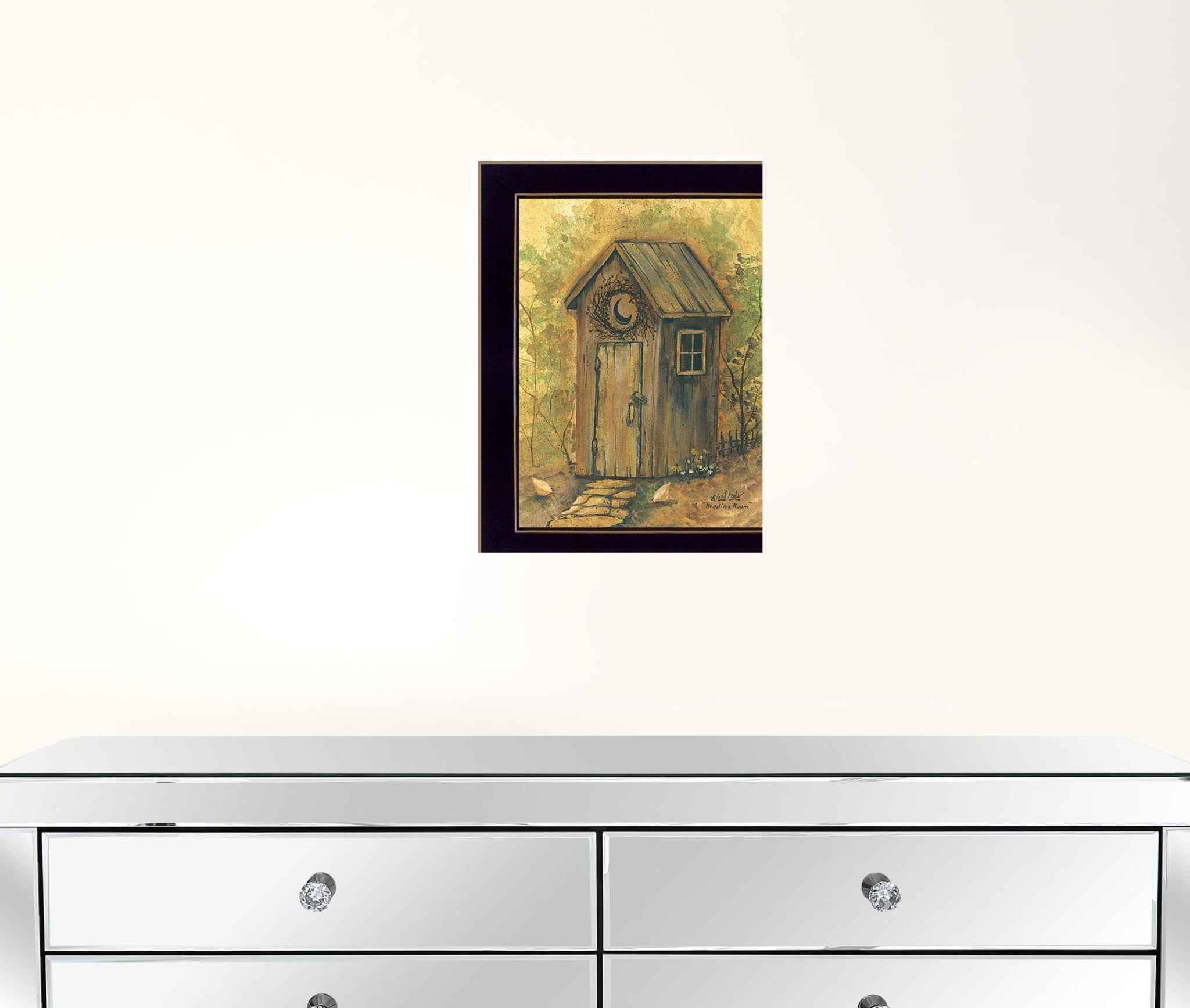 Reading Room 2 Black Framed Print Wall Art