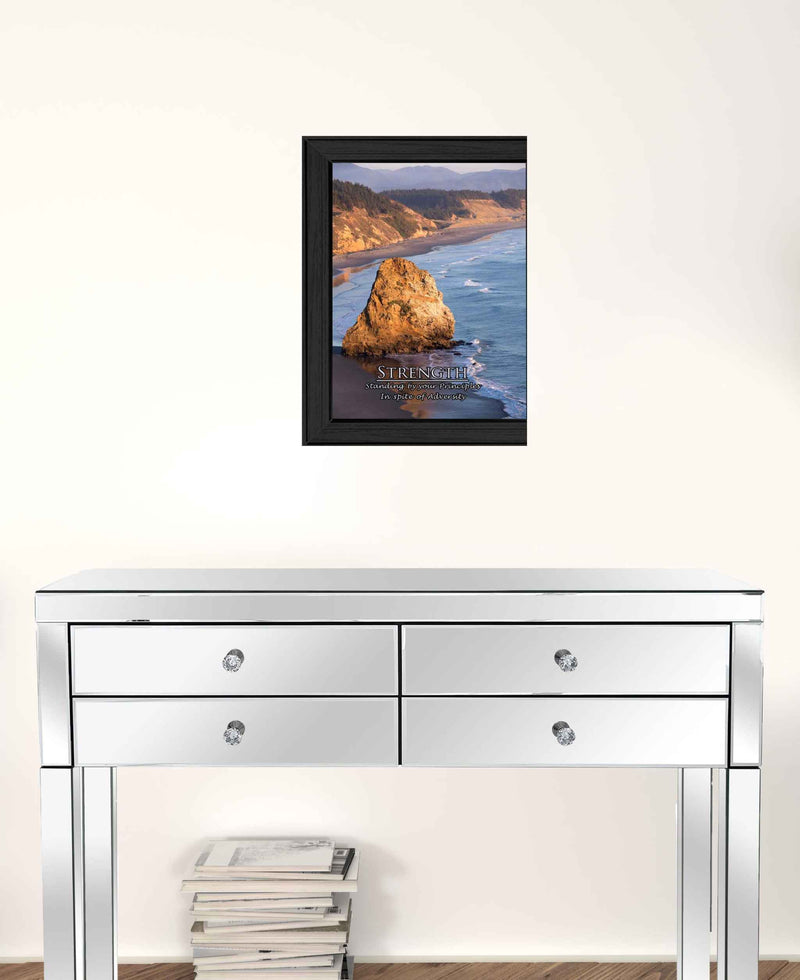 Strength 4 Black Framed Print Wall Art