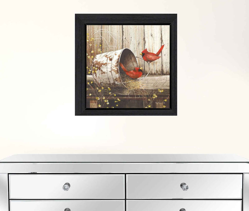 Playing Around 1 Black Framed Print Wall Art