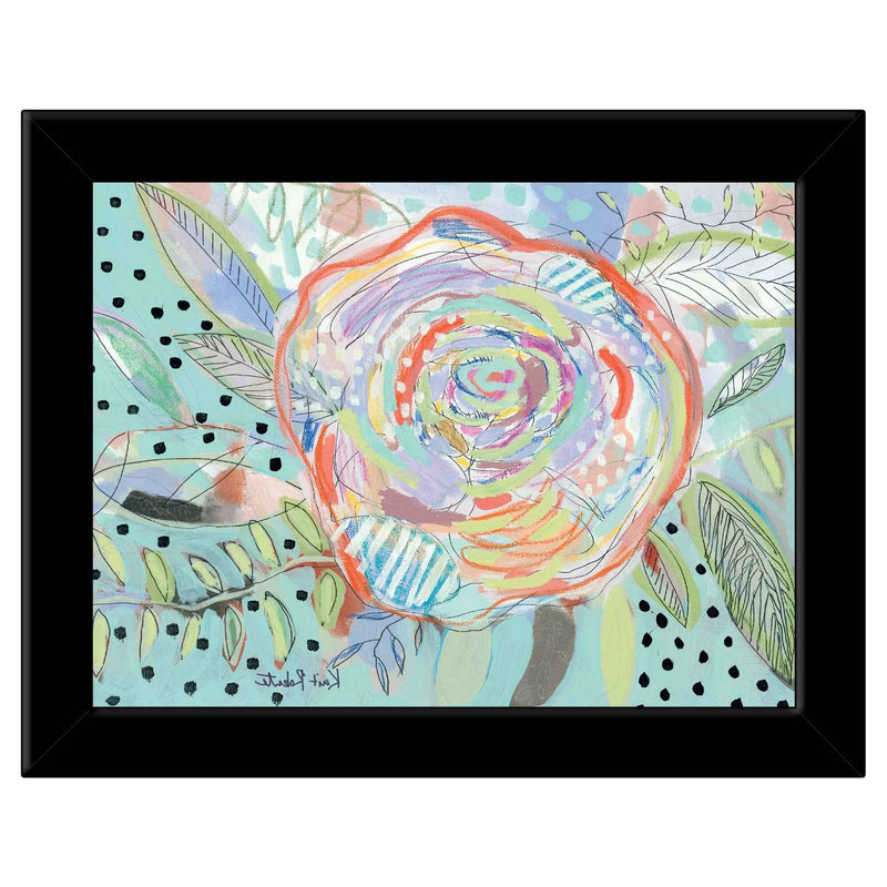Bloom For Yourself 4 Black Framed Print Wall Art