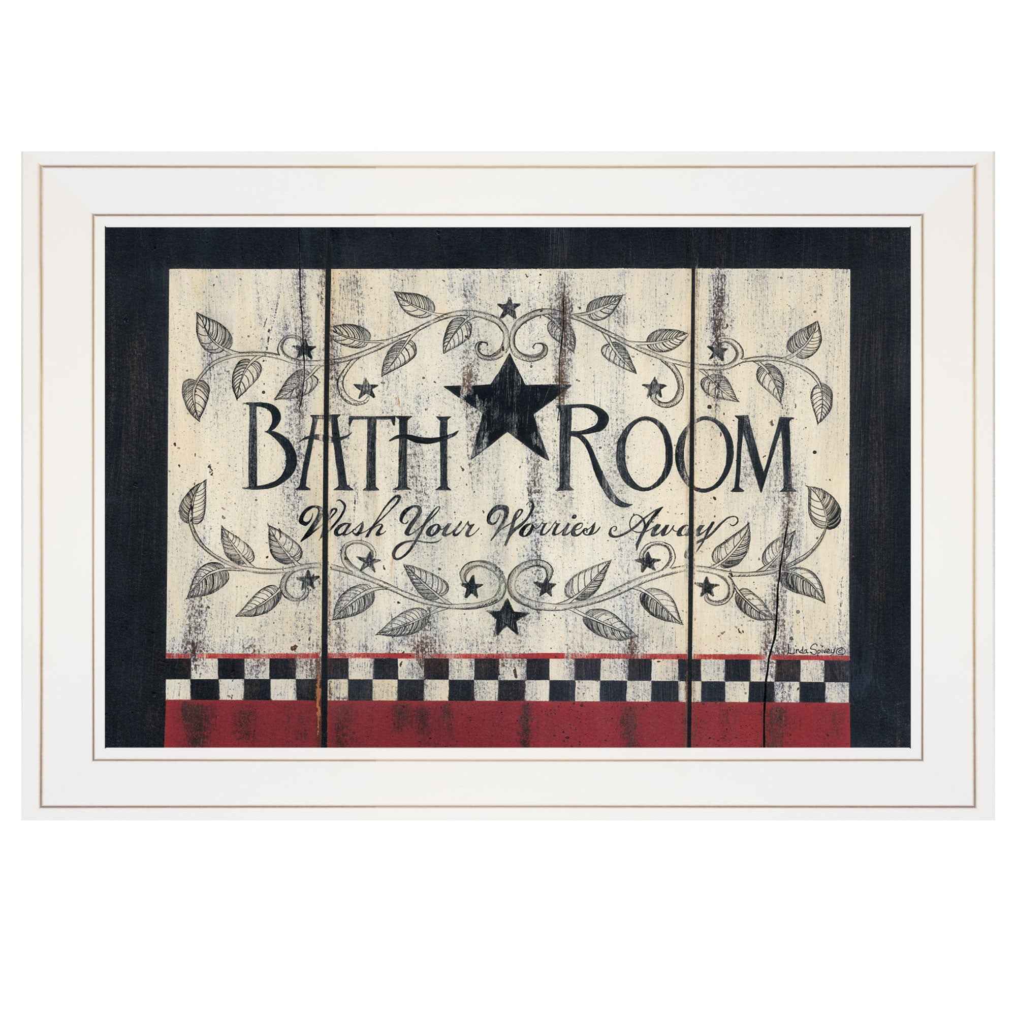 Bathroom White Framed Print Wall Art - GreatEagleInc