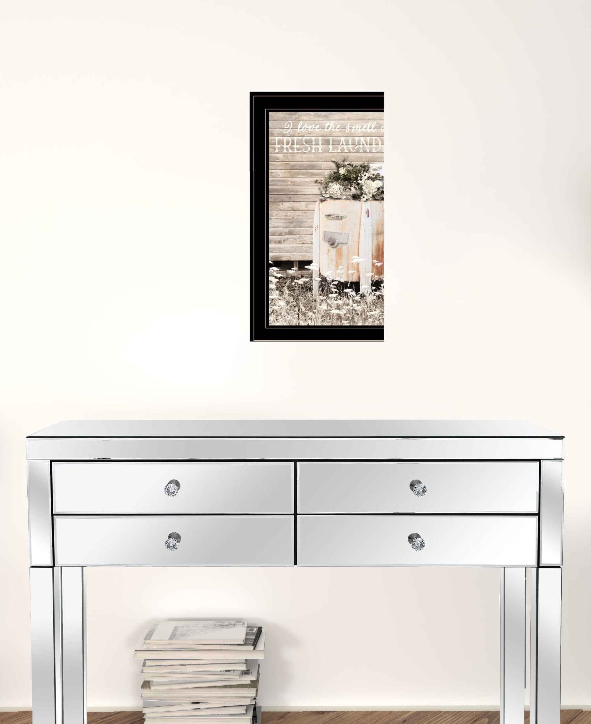 Fresh Laundry 2 Black Framed Print Wall Art