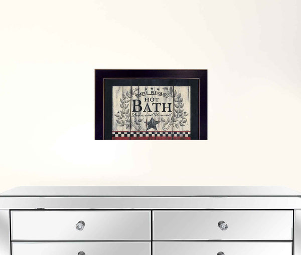 Hot Bath 3 Black Framed Print Wall Art