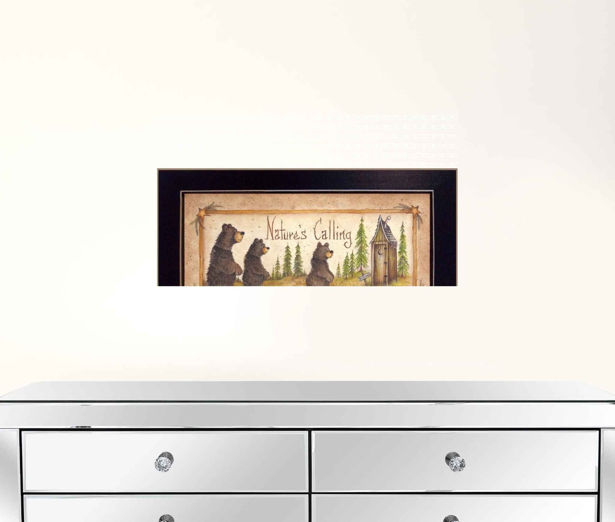 Natures Calling 4 Black Framed Print Wall Art