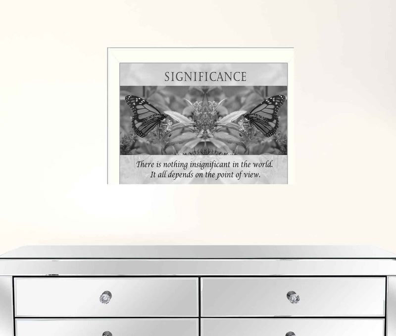 Significance 6 White Framed Print Wall Art