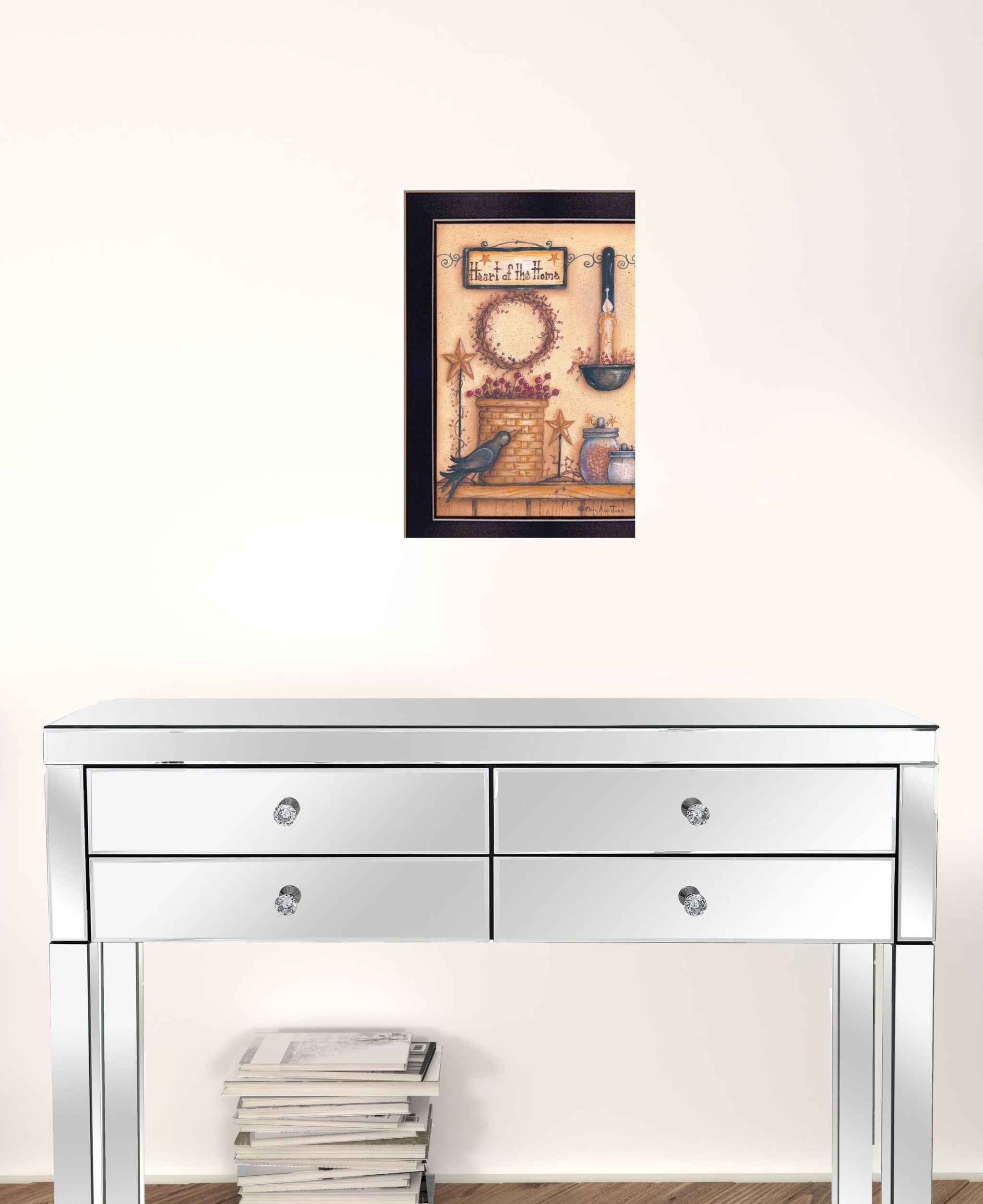 Heart Of The Home 5 Black Framed Print Wall Art