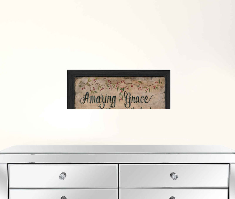 Amazing Grace 2 Black Framed Print Wall Art