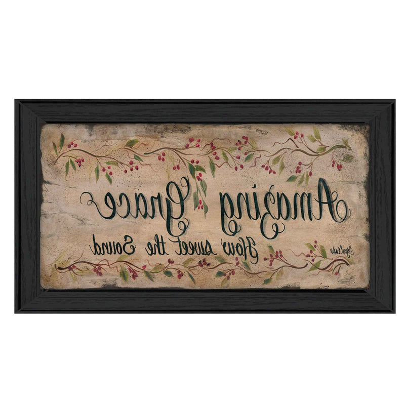 Amazing Grace 2 Black Framed Print Wall Art