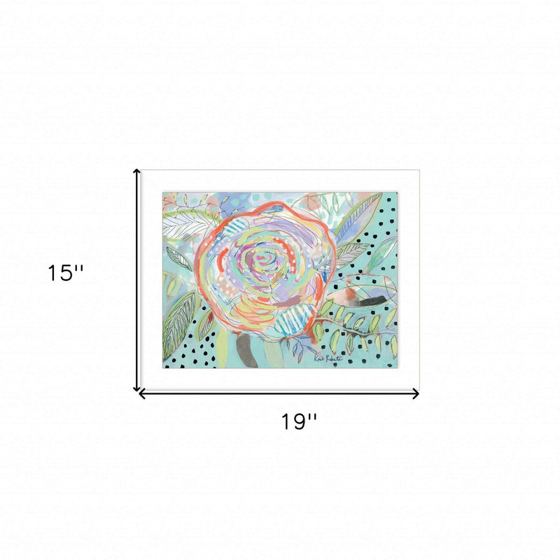 Bloom For Yourself 3 White Framed Print Wall Art