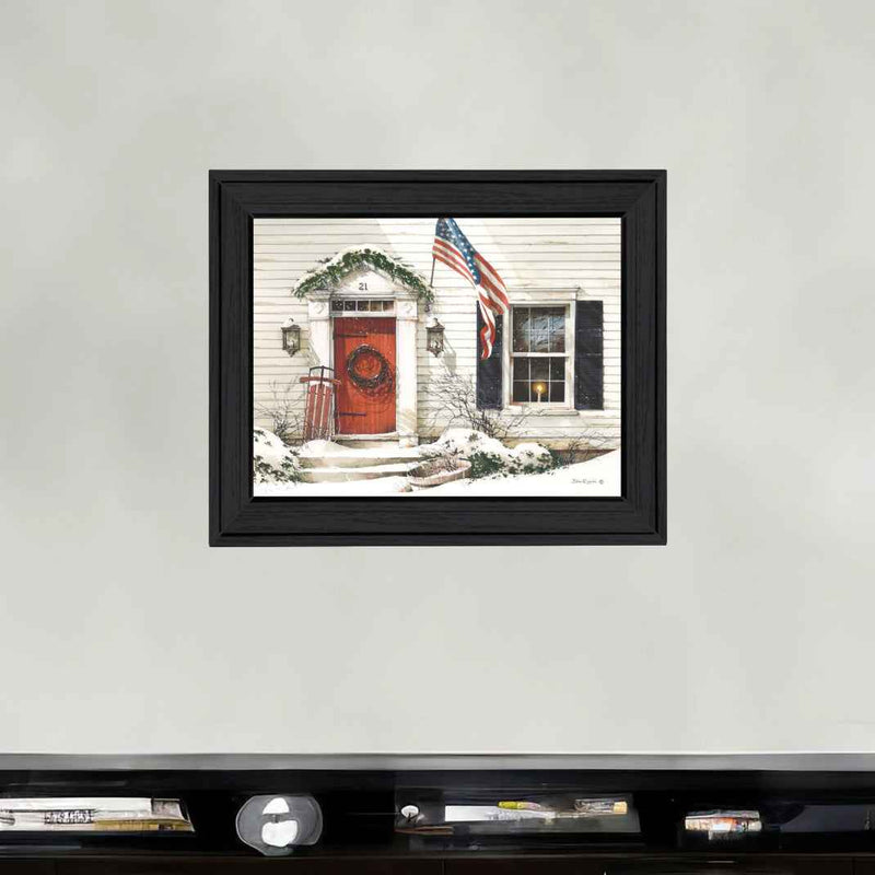 Main Street 2 Black Framed Print Wall Art