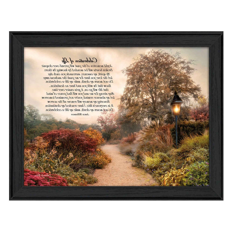 Celebration Of Life Black Framed Print Wall Art