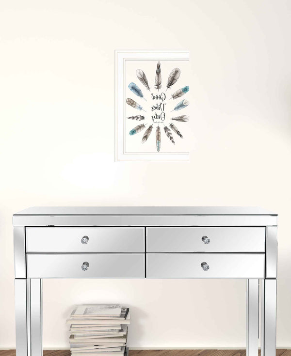 Good Vibes Only 1 White Framed Print Wall Art