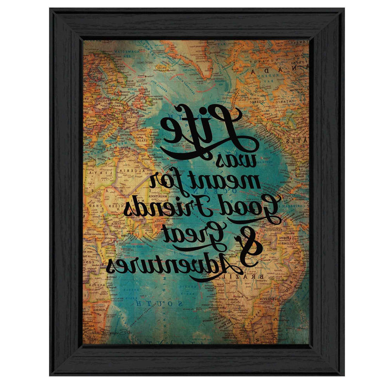 Good Friends 1 Black Framed Print Wall Art