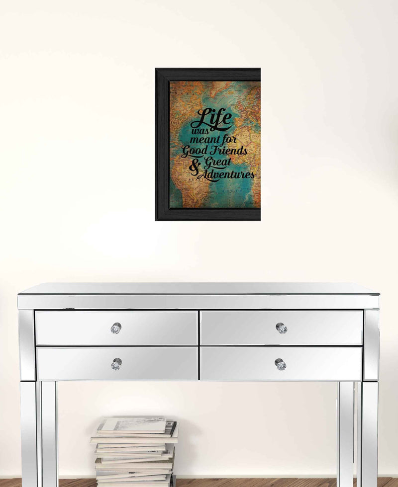 Good Friends 1 Black Framed Print Wall Art