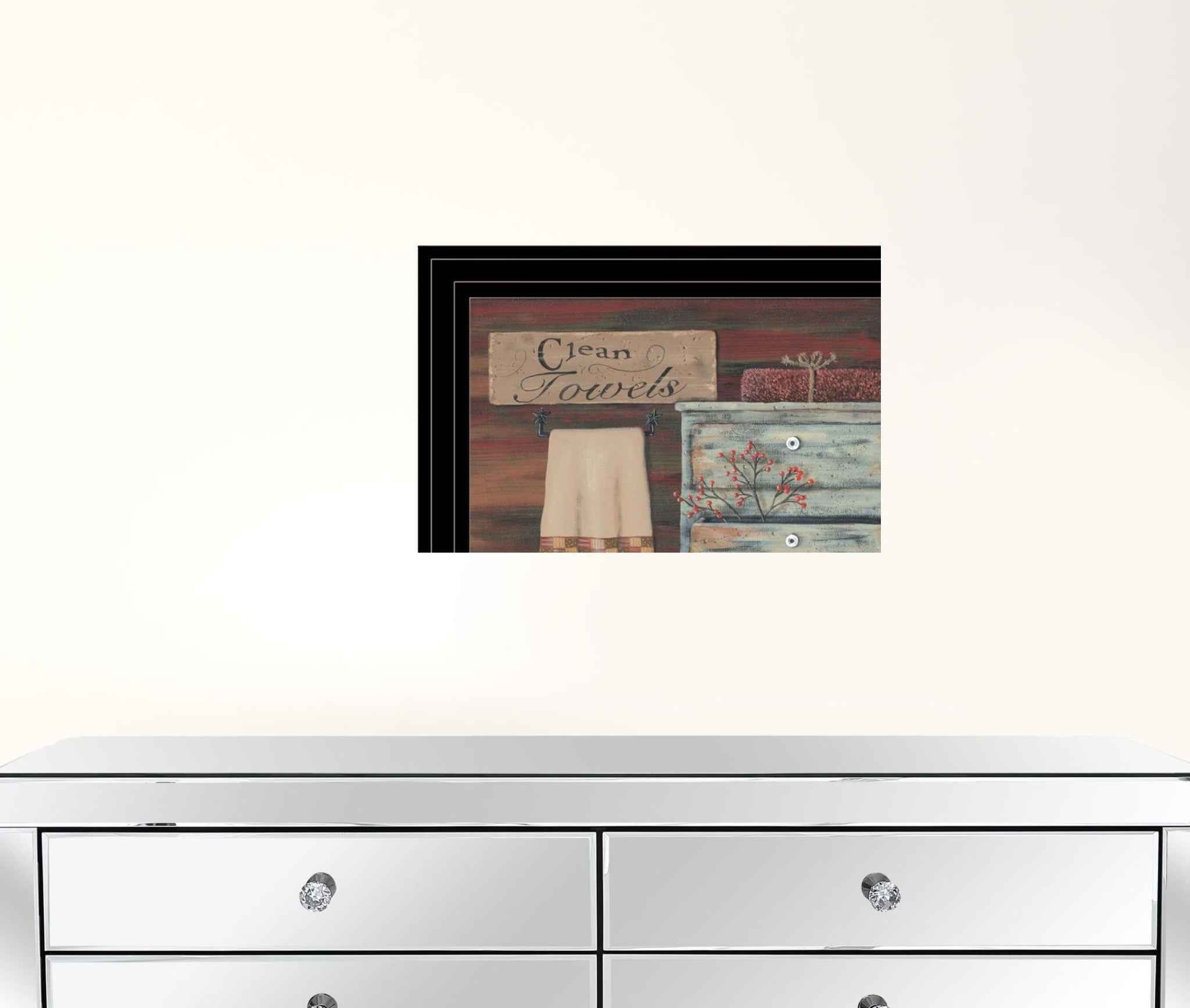 Set Of Four Bathroom Black Framed Print Bathroom Wall Art