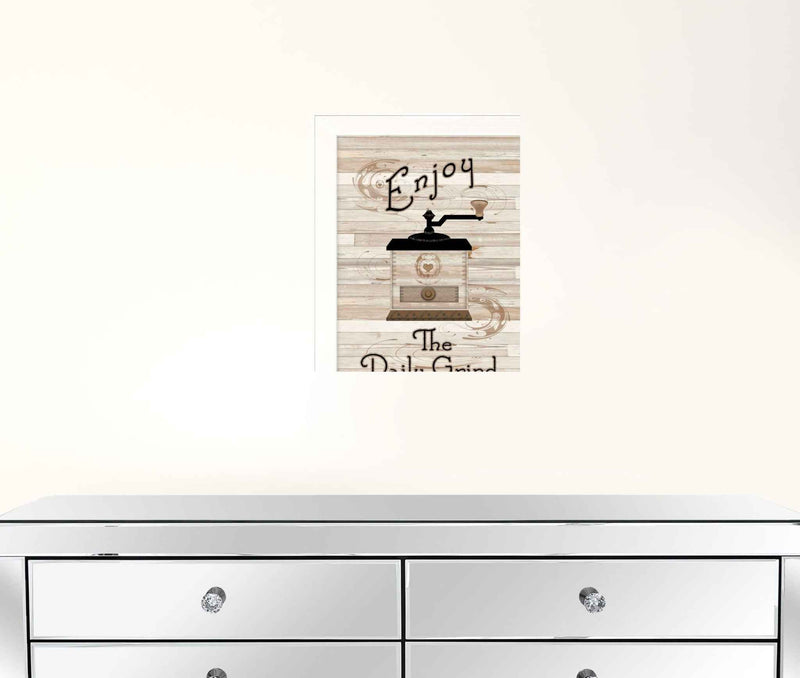 Set Of Two Enjoy Tea Time 3 White Framed Print Wall Art