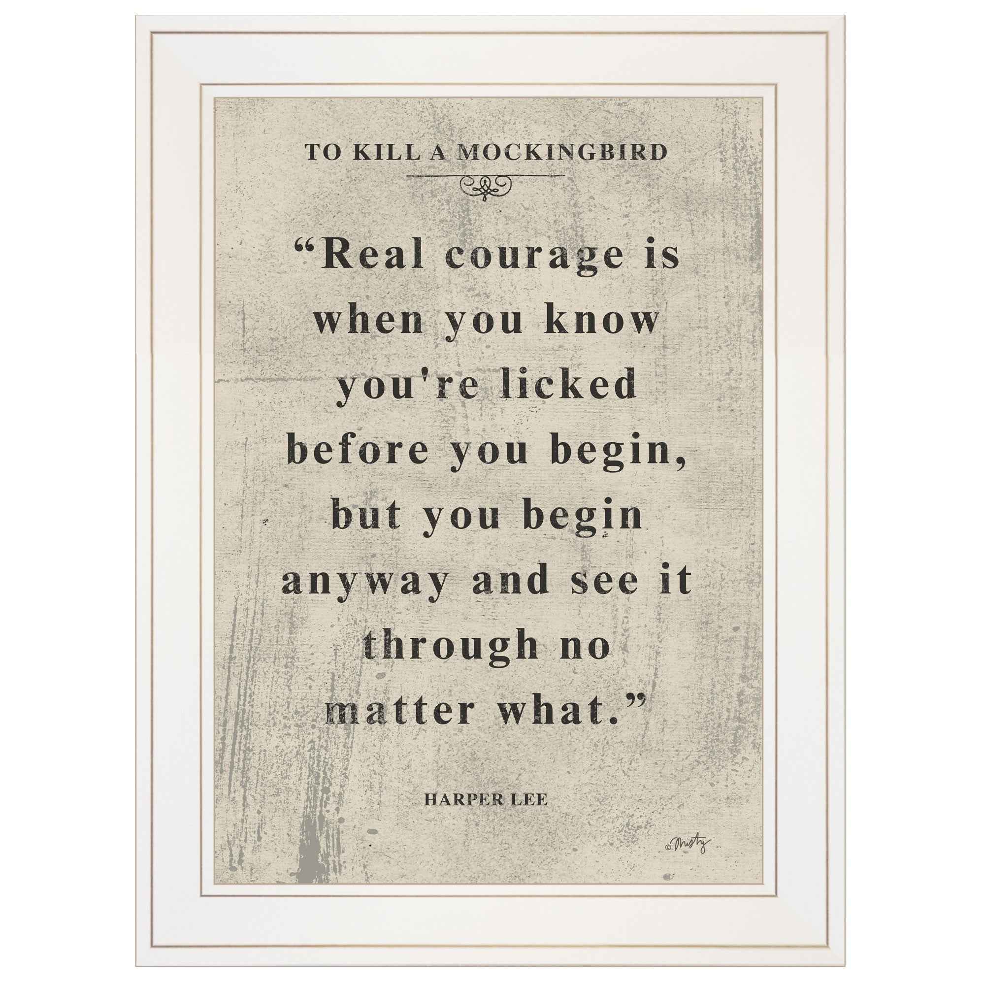Book Quote Vi 1 White Framed Print Wall Art