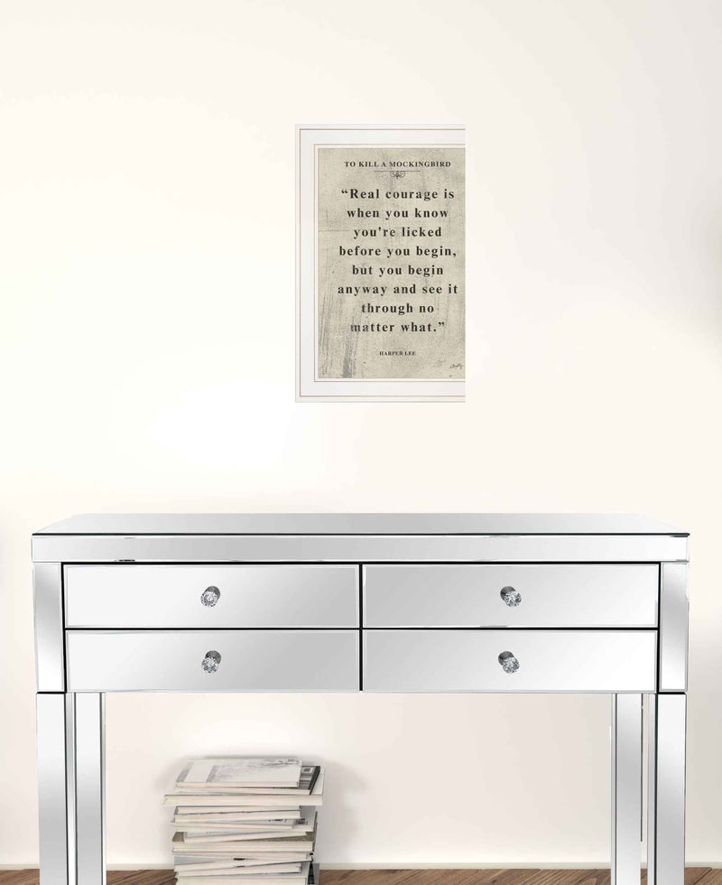 Book Quote Vi 1 White Framed Print Wall Art