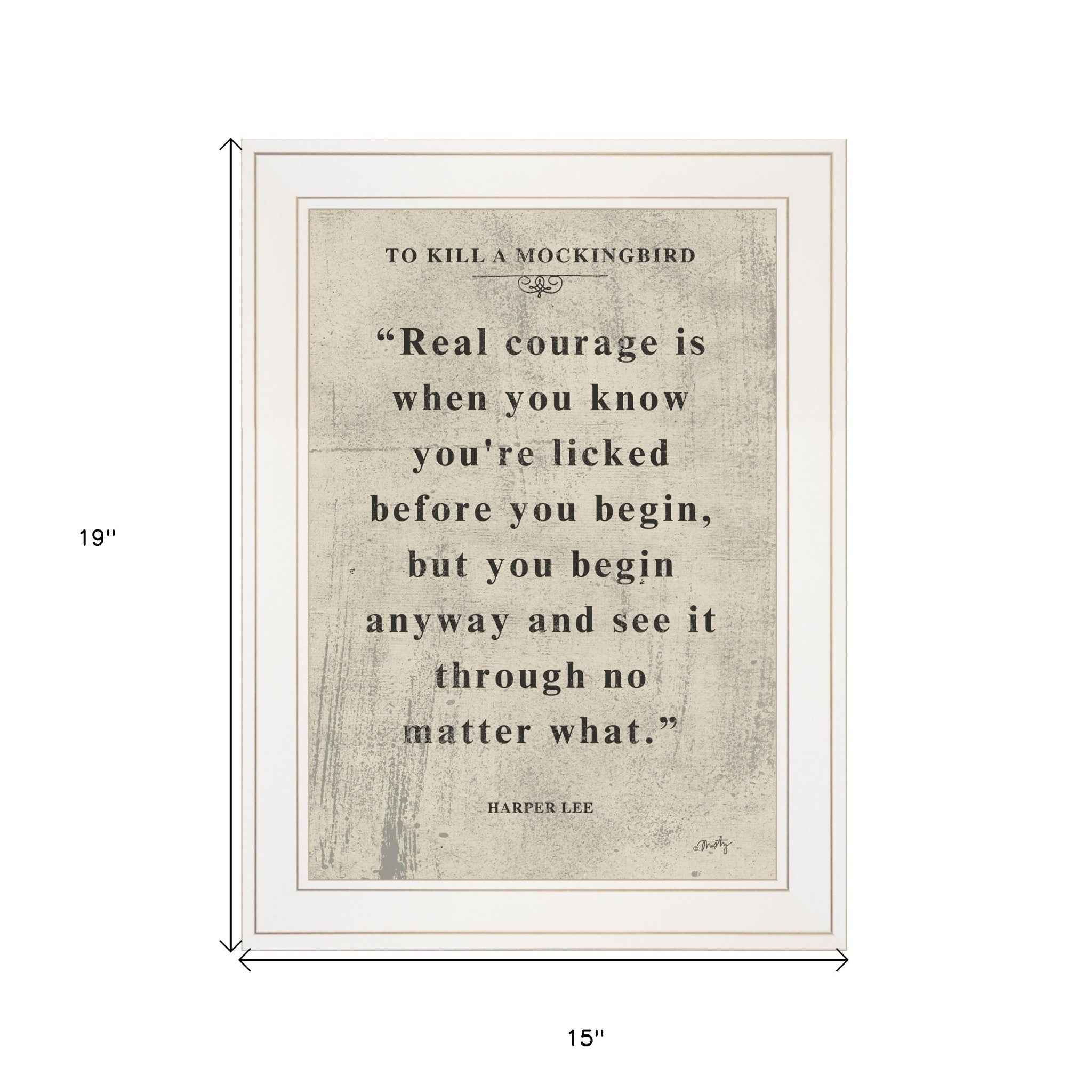 Book Quote Vi 1 White Framed Print Wall Art