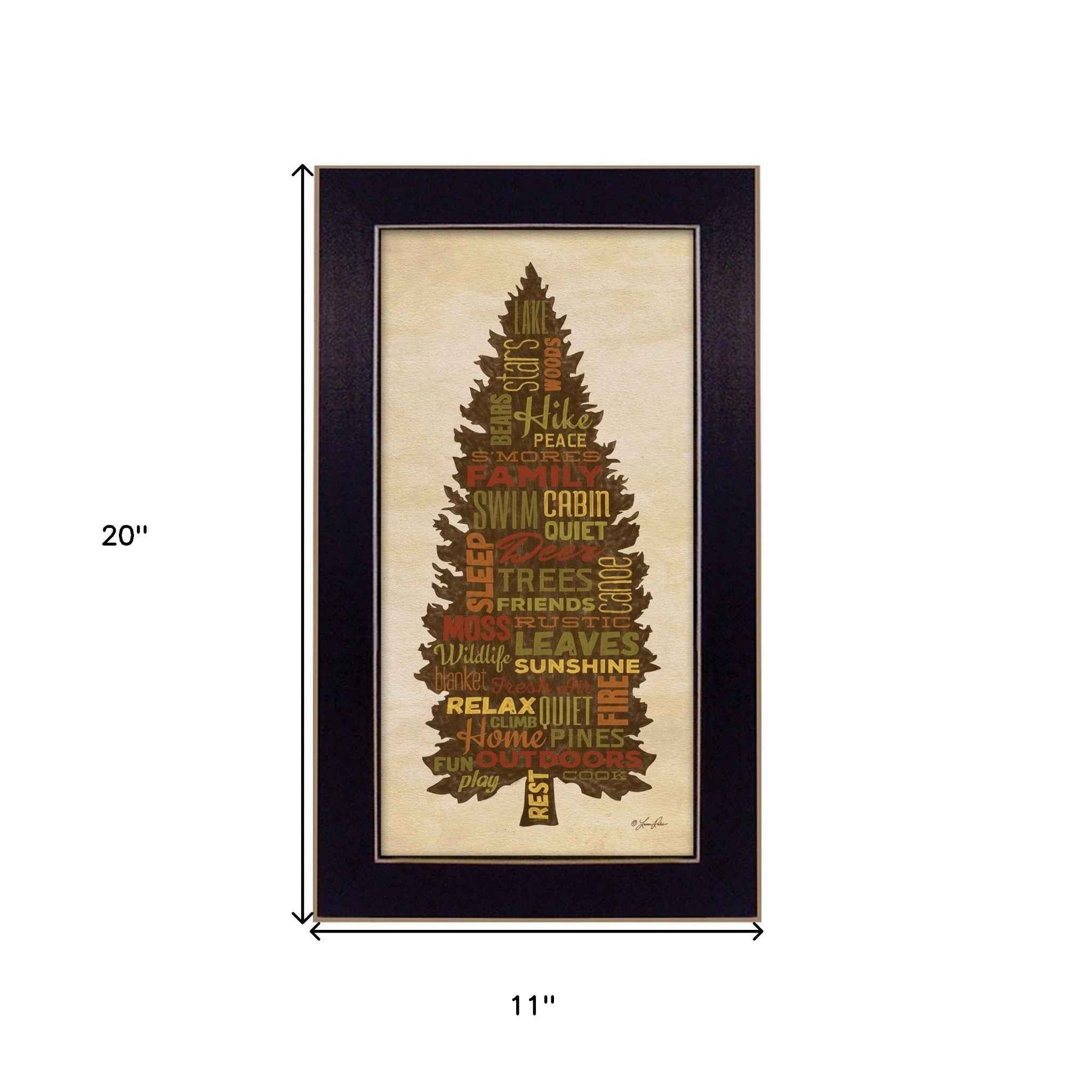 At The Lake 1 Black Framed Print Wall Art