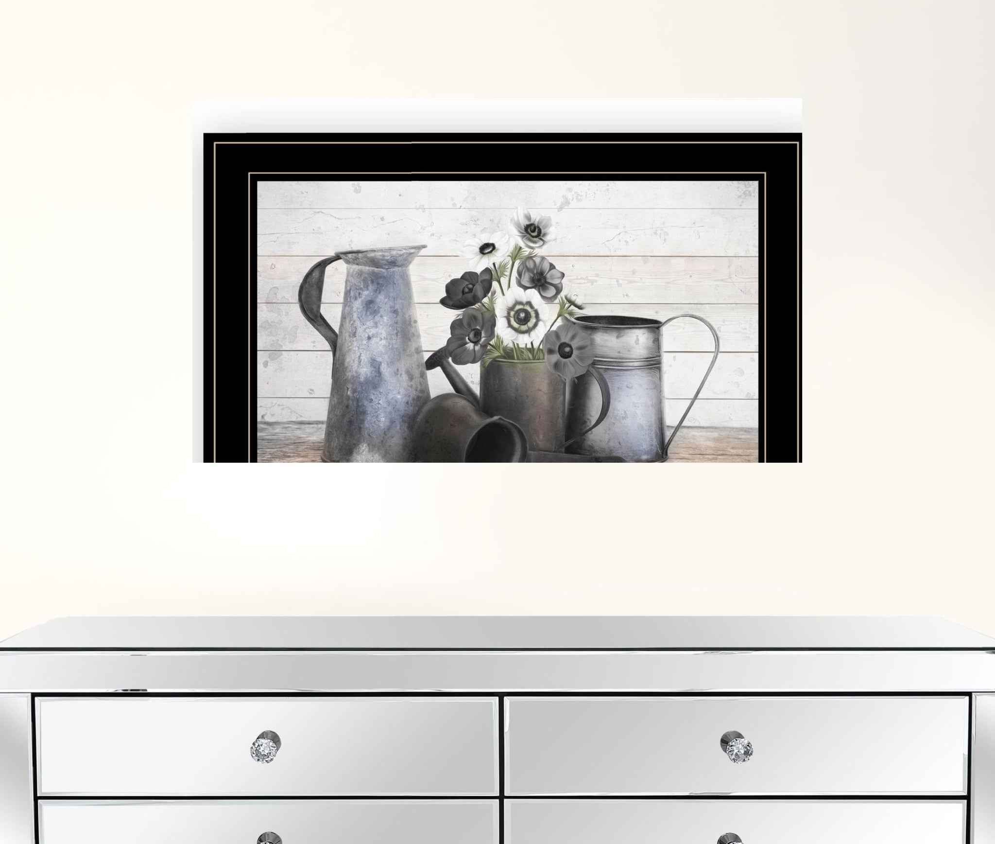 Floral Farmhouse I 2 Black Framed Print Wall Art