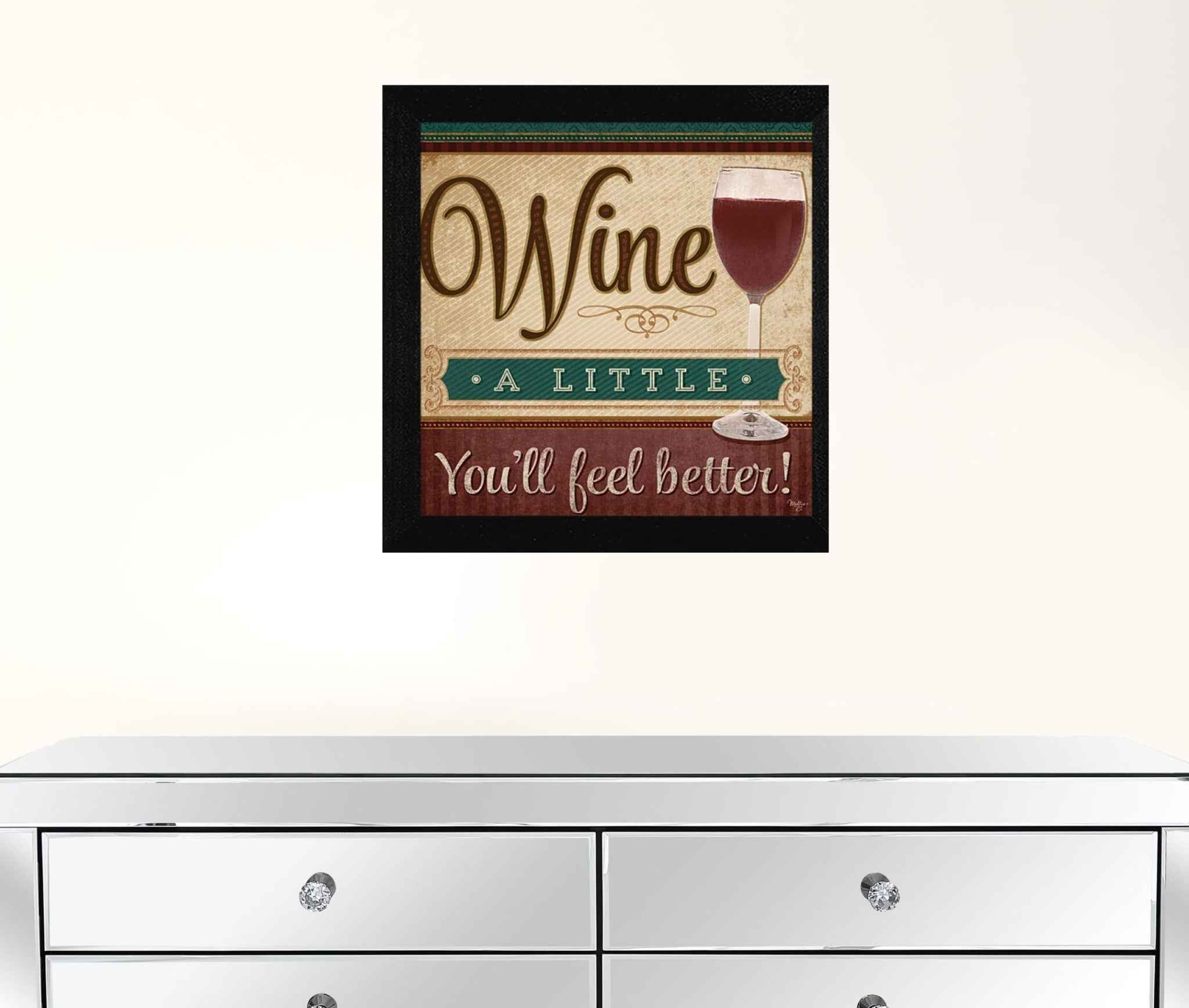 Youll Feel Better Black Framed Print Wall Art