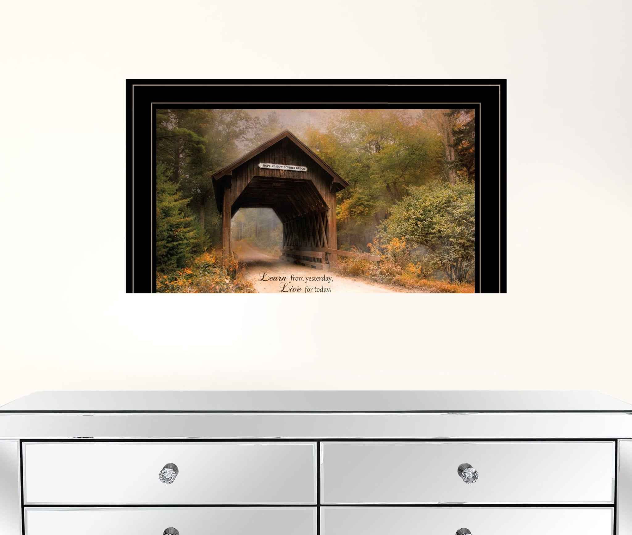 Live For Today 2 Black Framed Print Wall Art