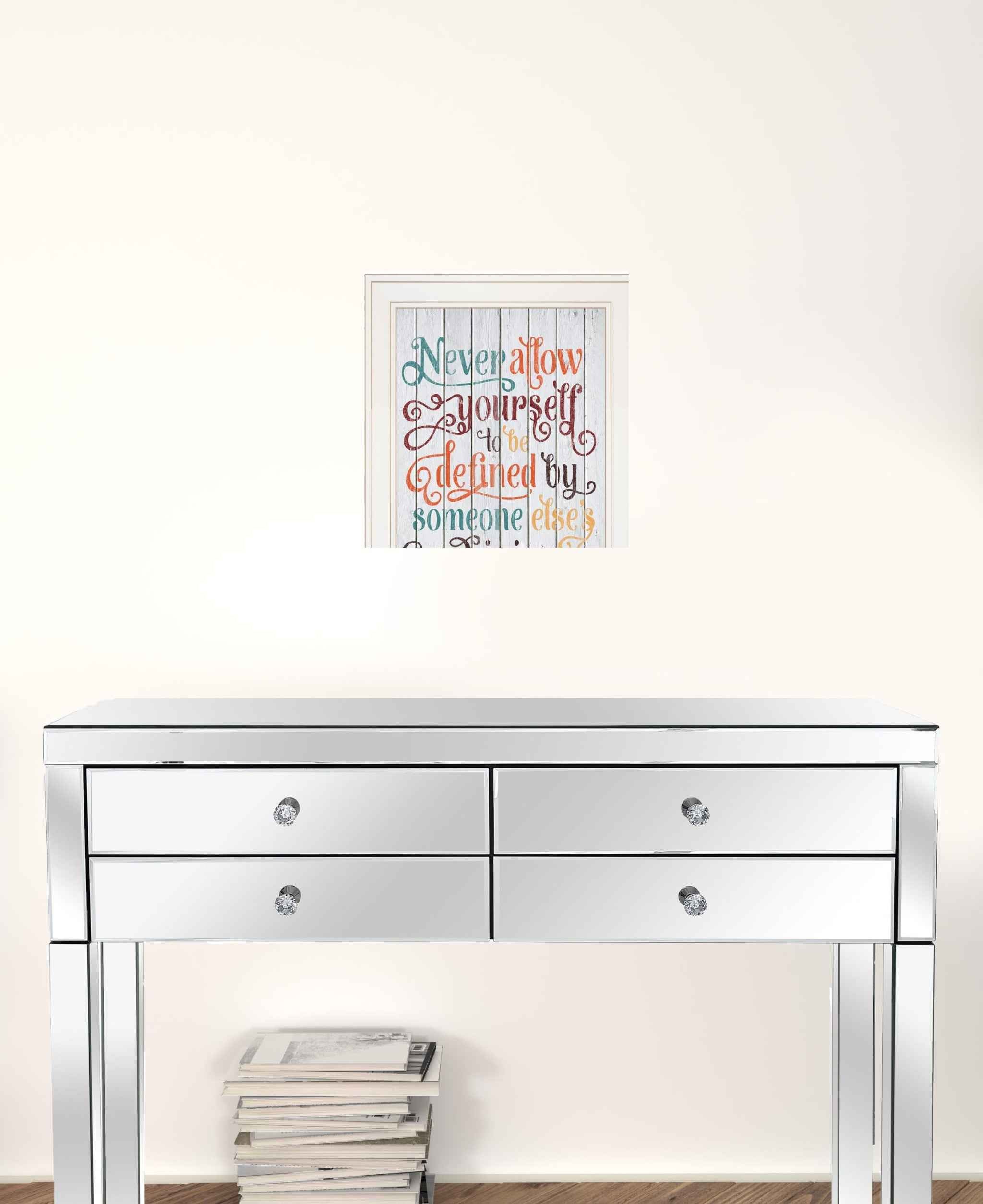 Set Of Two Who You Think 1 White Framed Print Wall Art