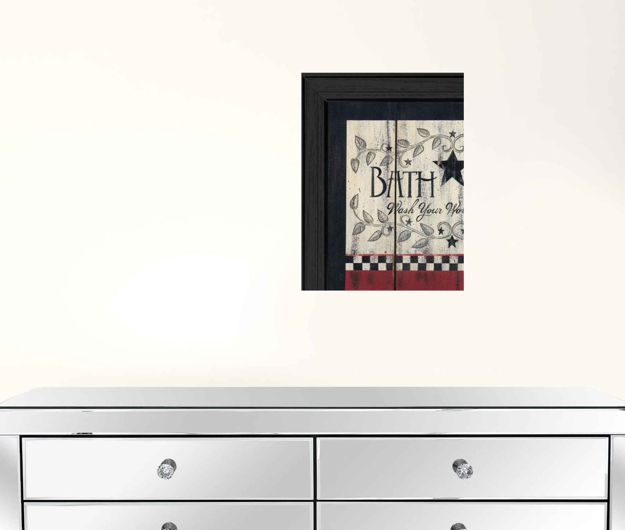 Set Of Two Hot Bath 7 Black Framed Print Wall Art