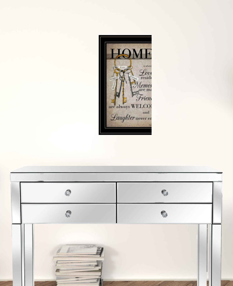 House Keys 2 Black Framed Print Wall Art