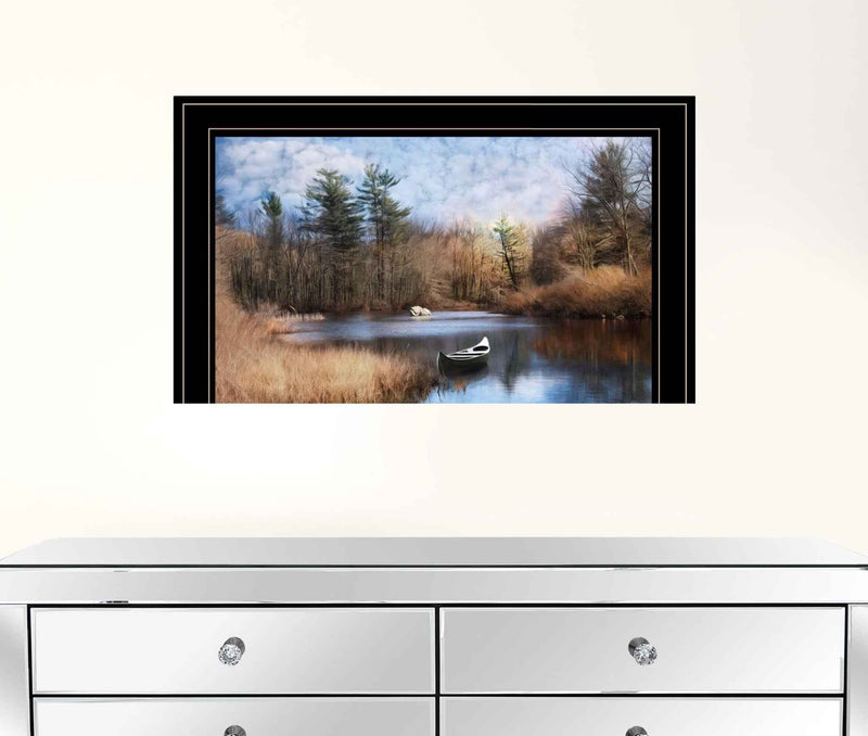 Riverside 2 Black Framed Print Wall Art