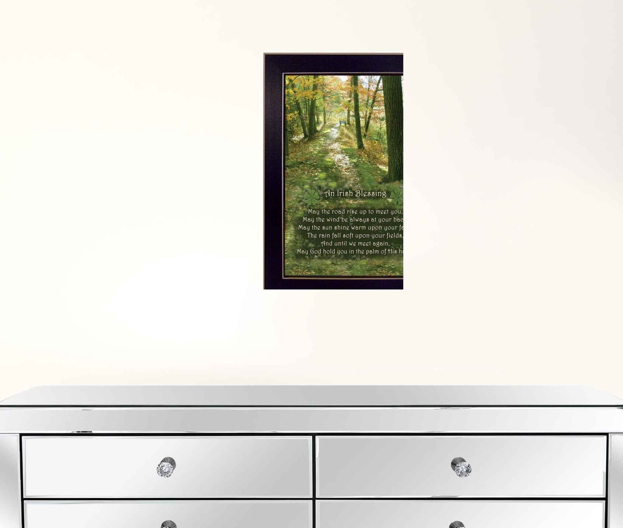 Irish Blessing 3 Black Framed Print Wall Art