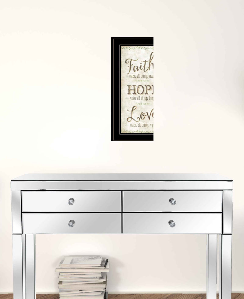 Faith 2 Black Framed Print Wall Art