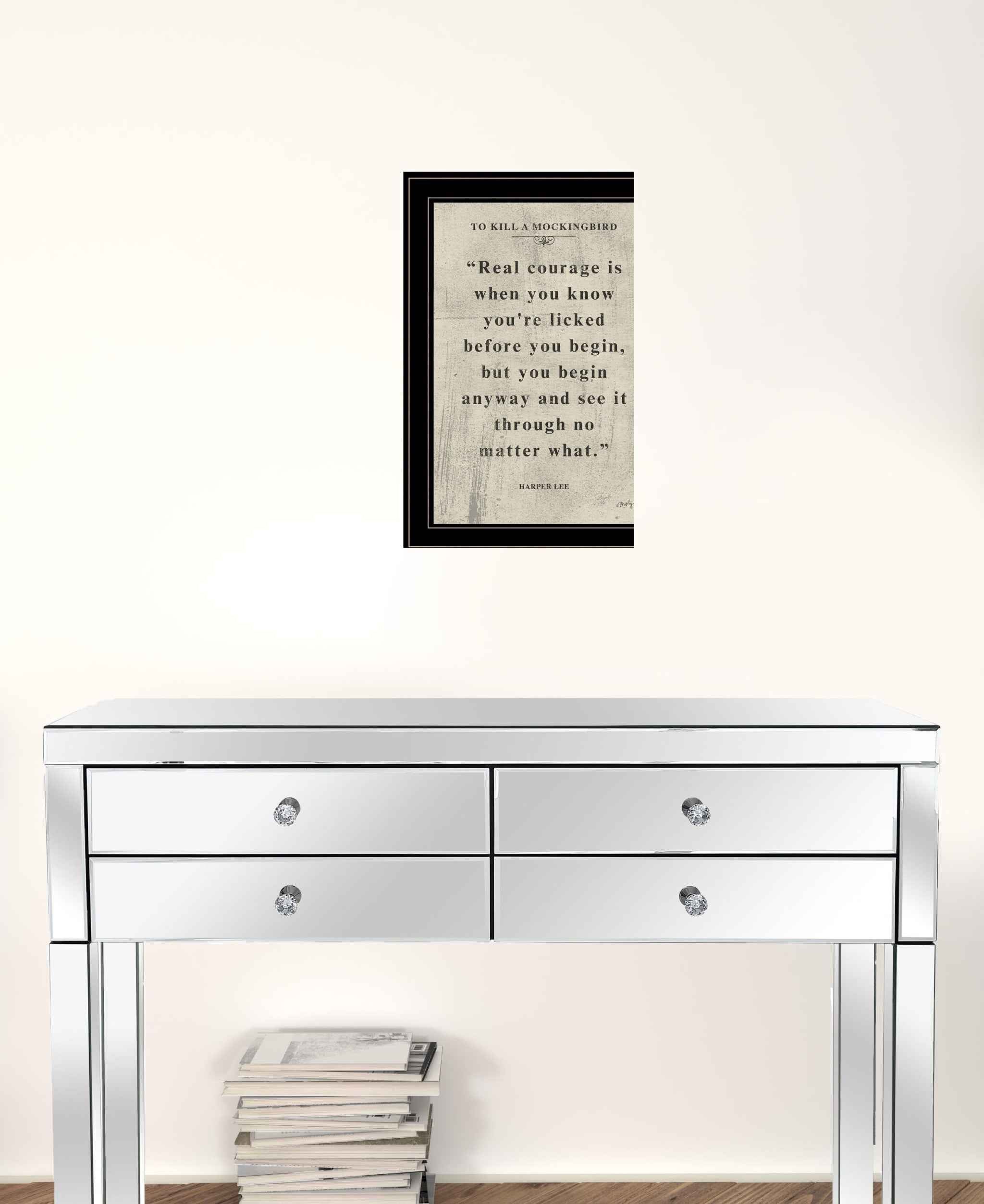 Book Quote Vi 2 Black Framed Print Wall Art
