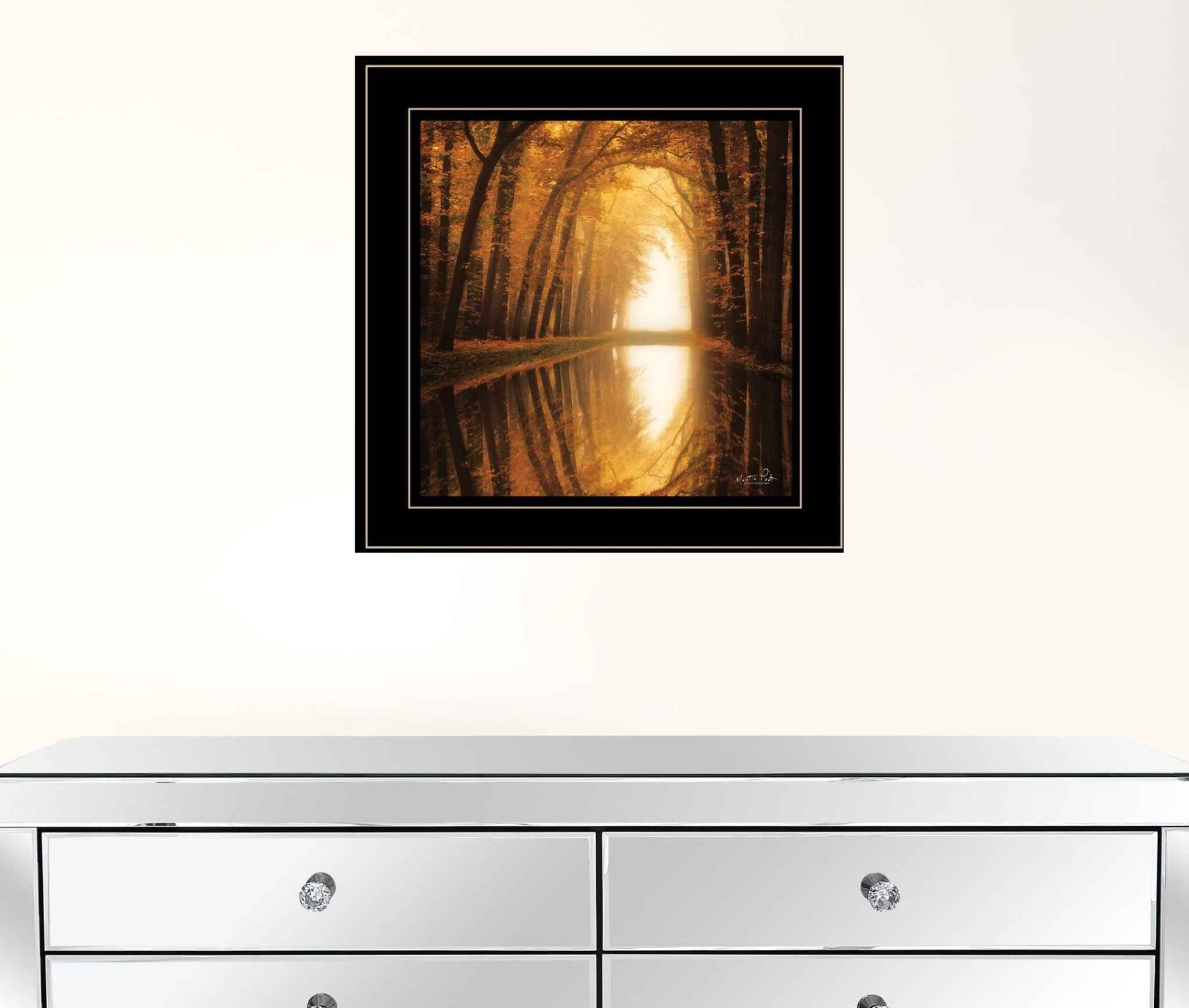 Lochem Reflections 2 Black Framed Print Wall Art