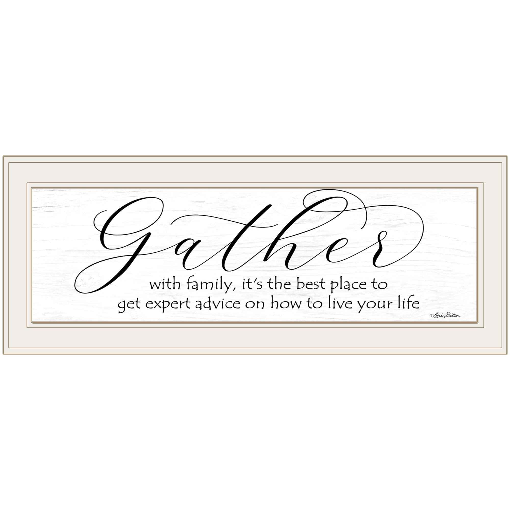 Expert Advice 1 White Framed Print Wall Art