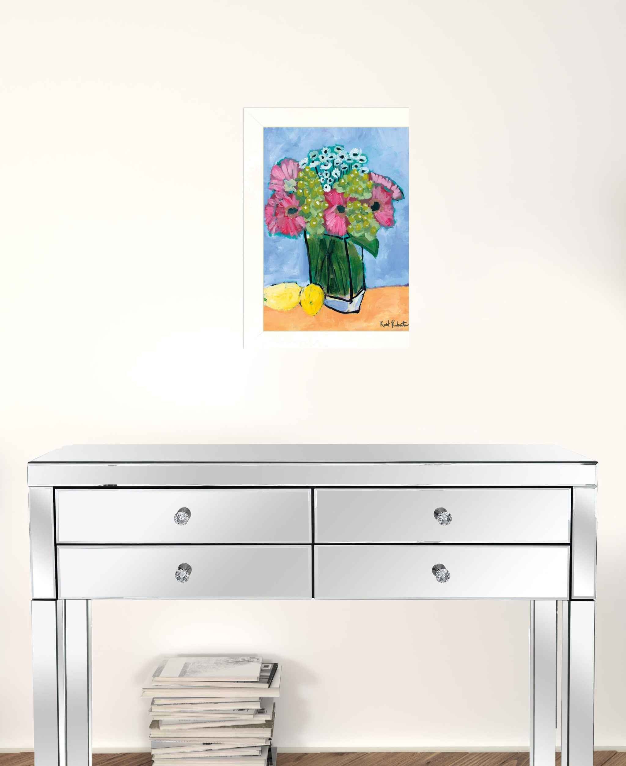 Kitchen Table Series II White Framed Print Wall Art