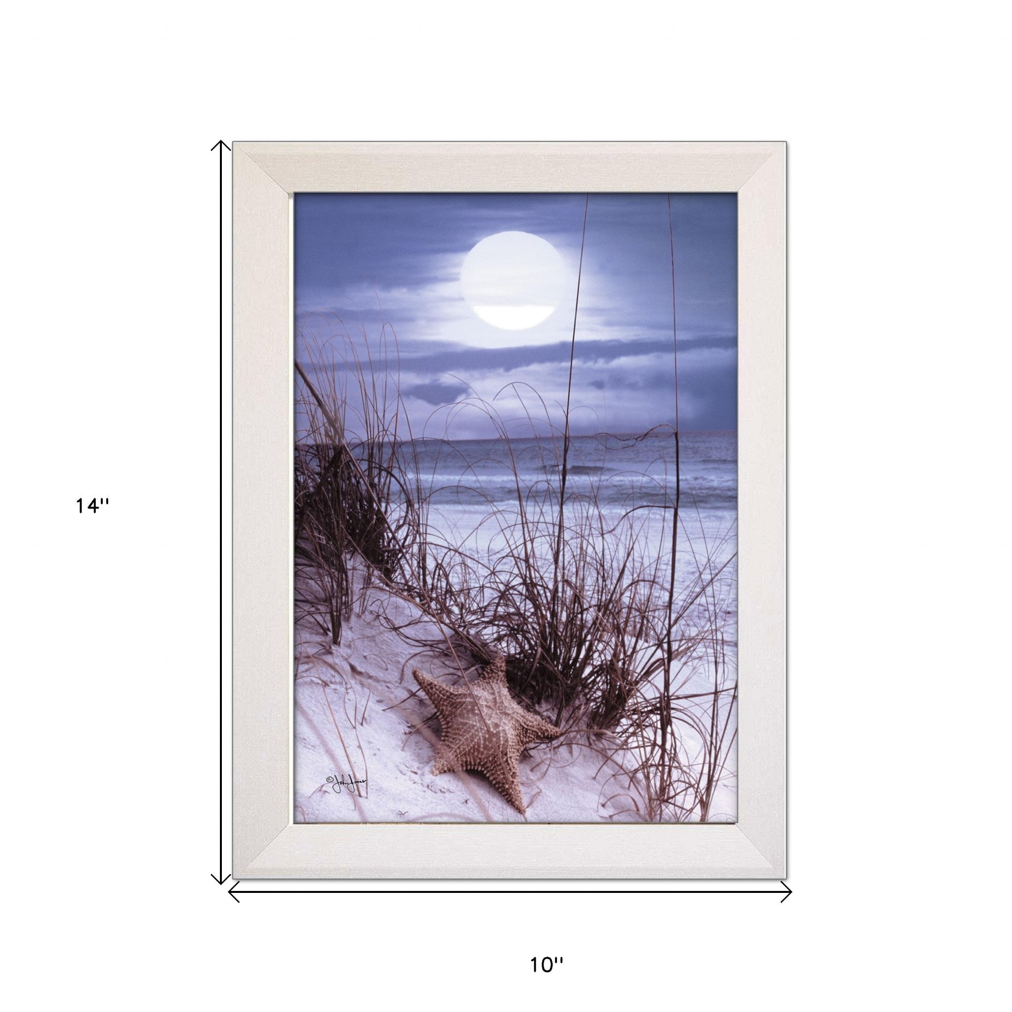 The Seashore White Framed Print Wall Art - Home Decor