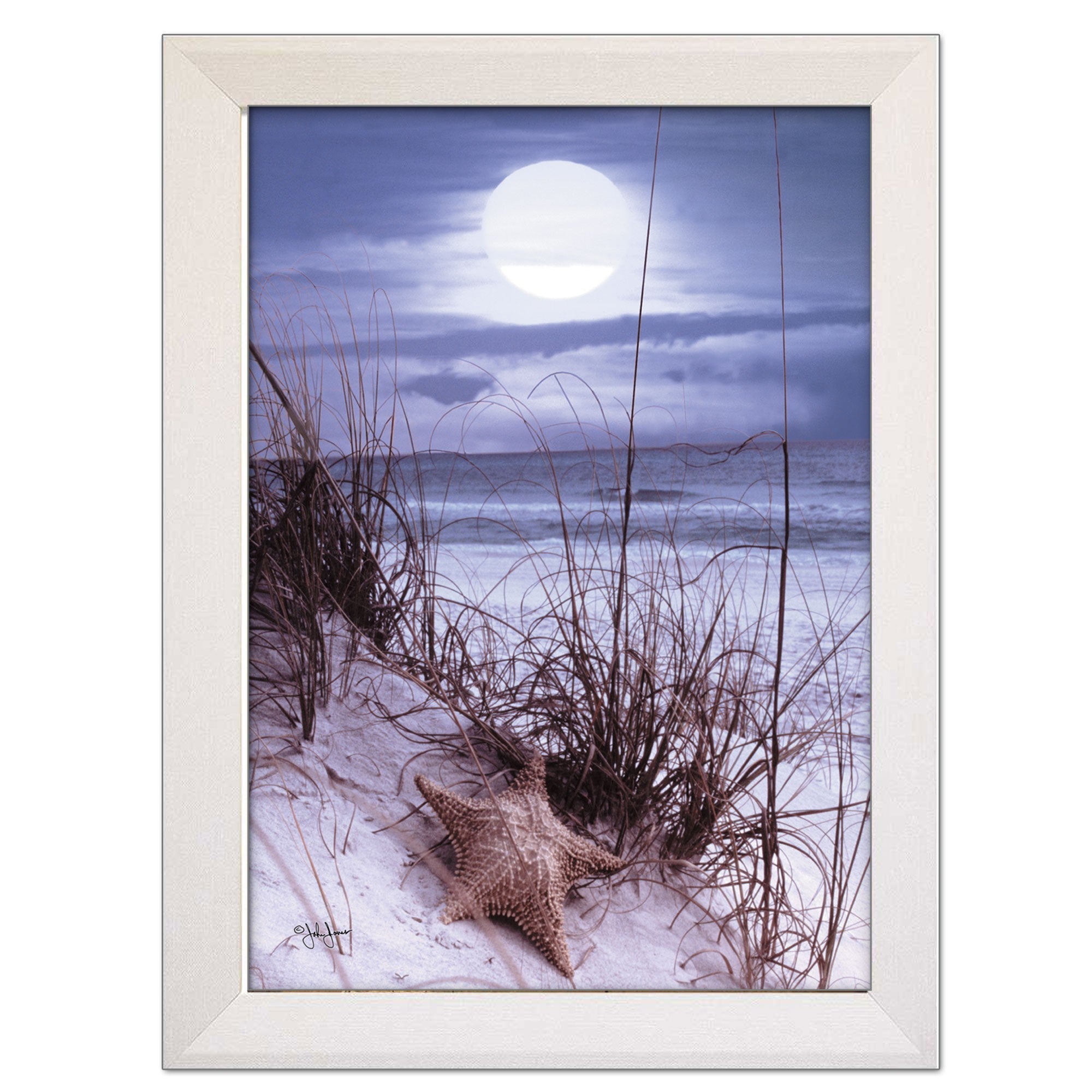 The Seashore White Framed Print Wall Art - Home Decor