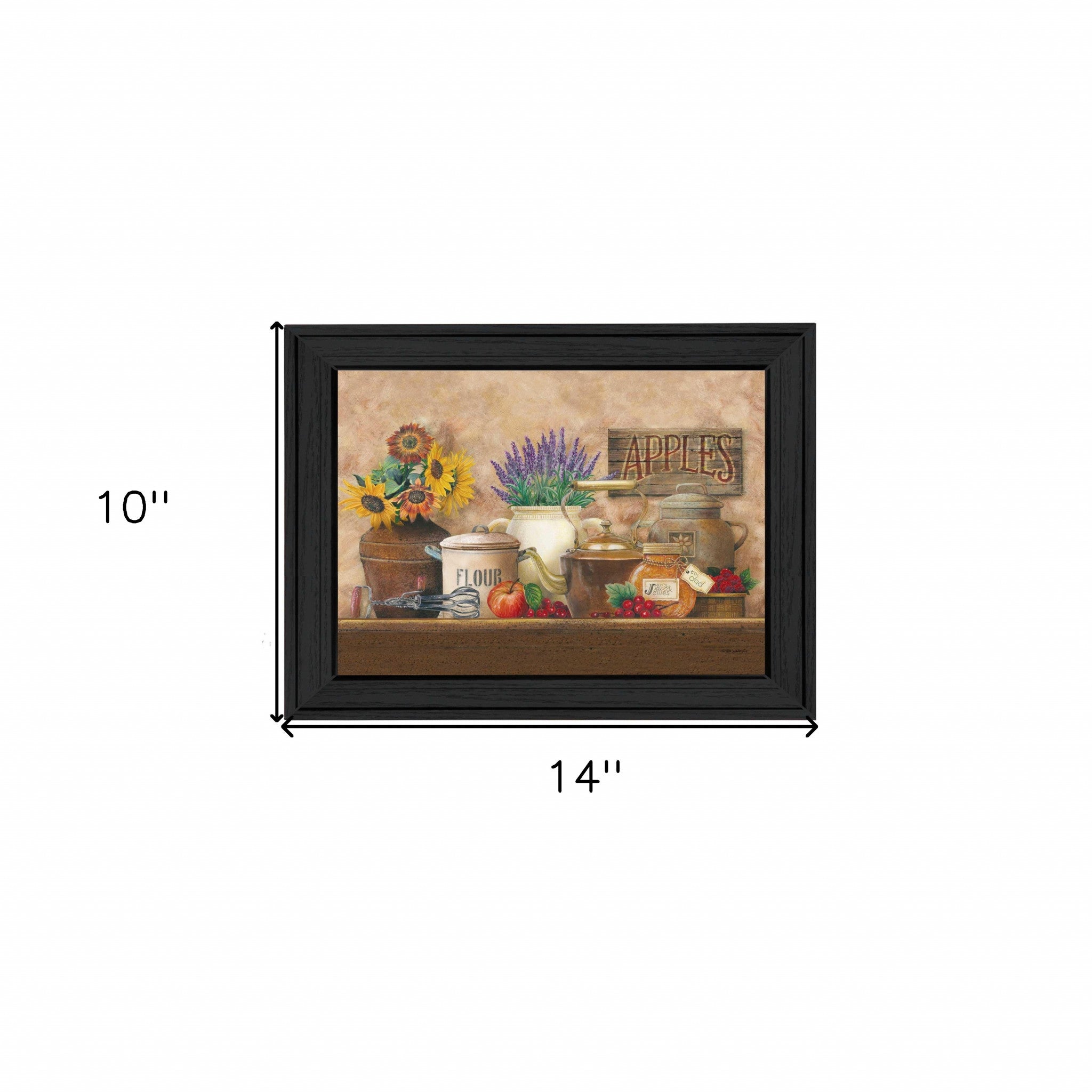 Antique Kitchen Black Framed Print Kitchen Wall Art - Home Decor