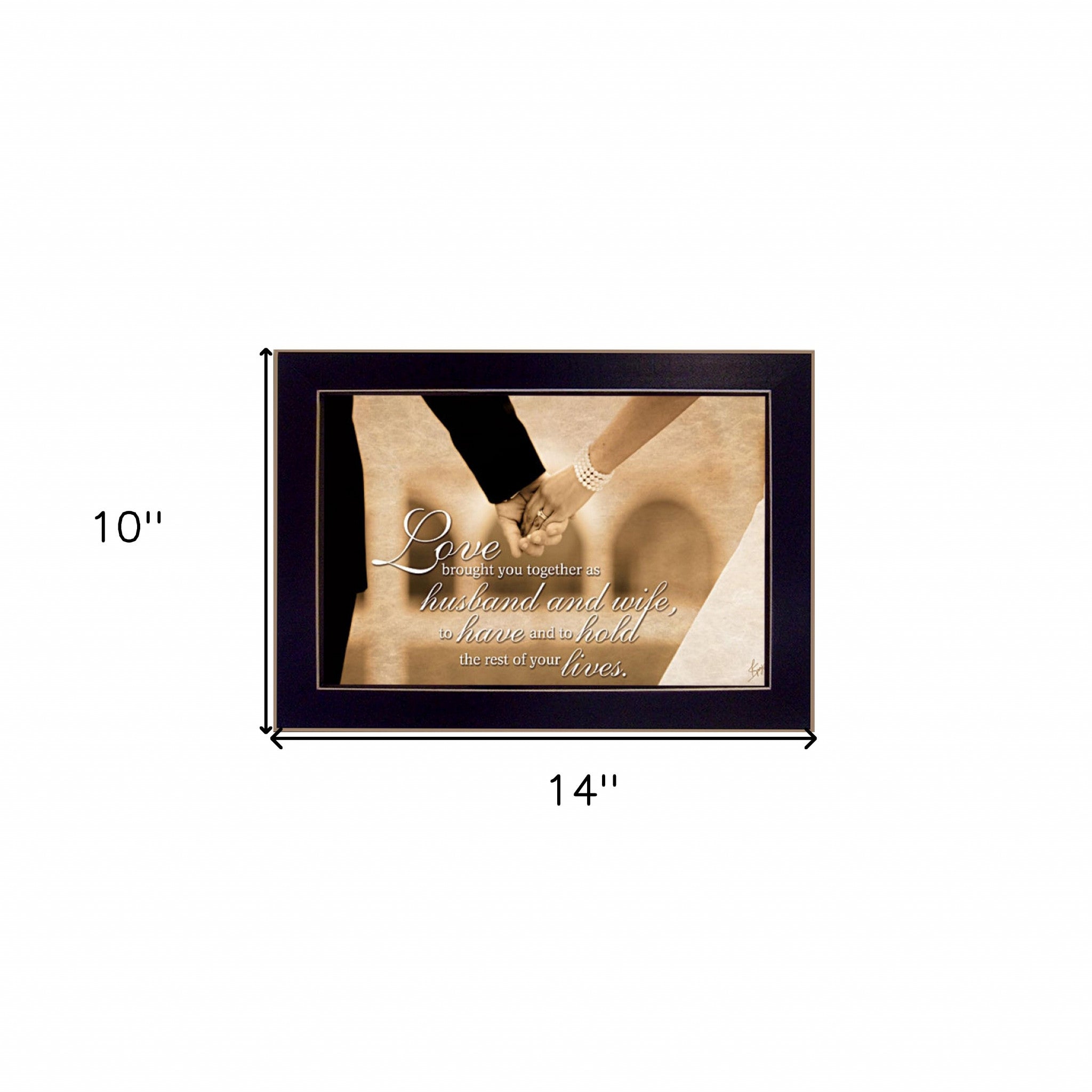 To Have and To Hold 1 Black Framed Print Wall Art - Home Decor