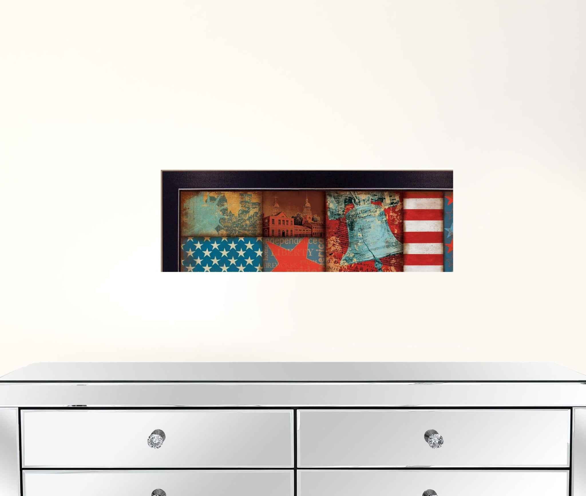 Freedom Black Framed Print Wall Art