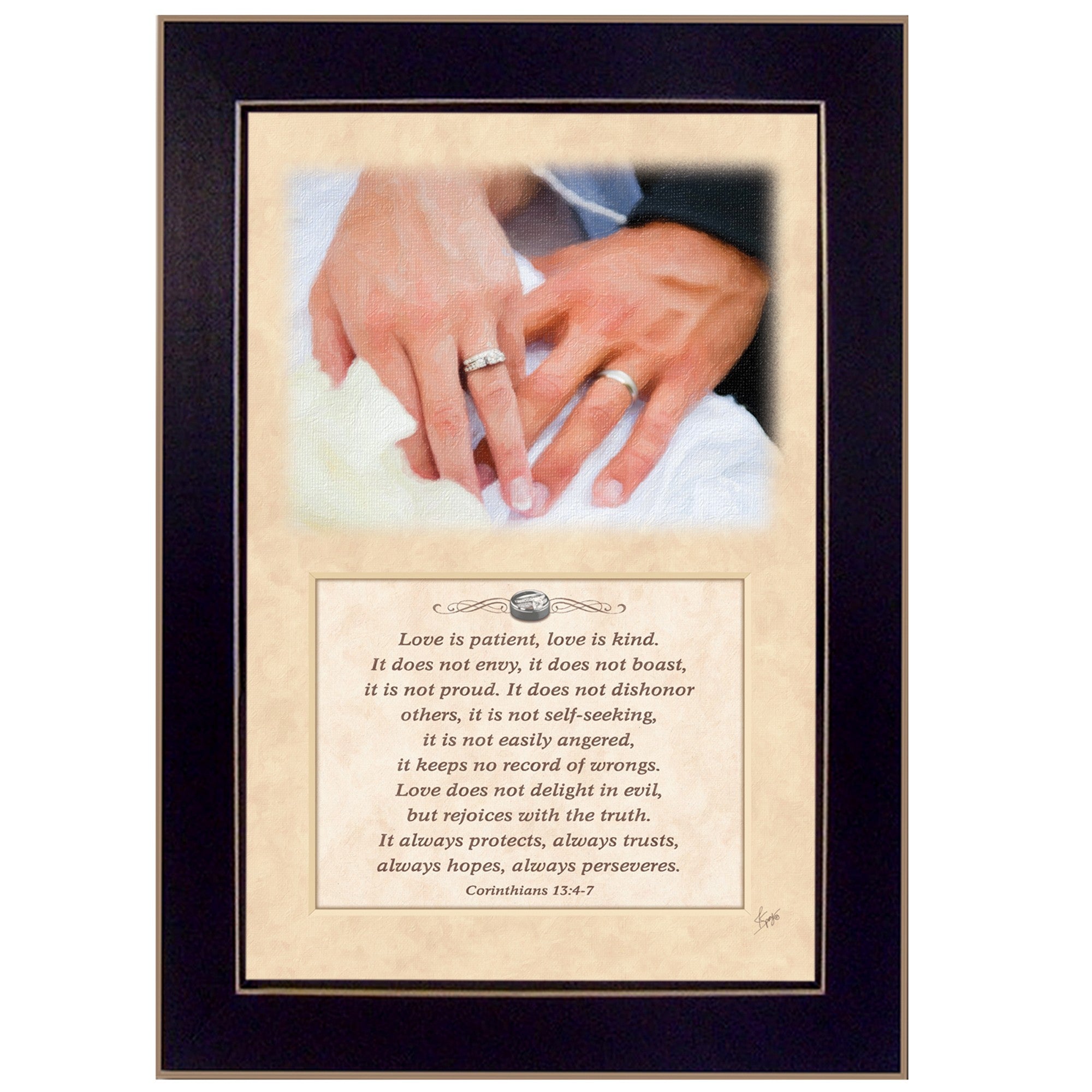 Love is Kind Black Framed Print Wall Art - Home Decor