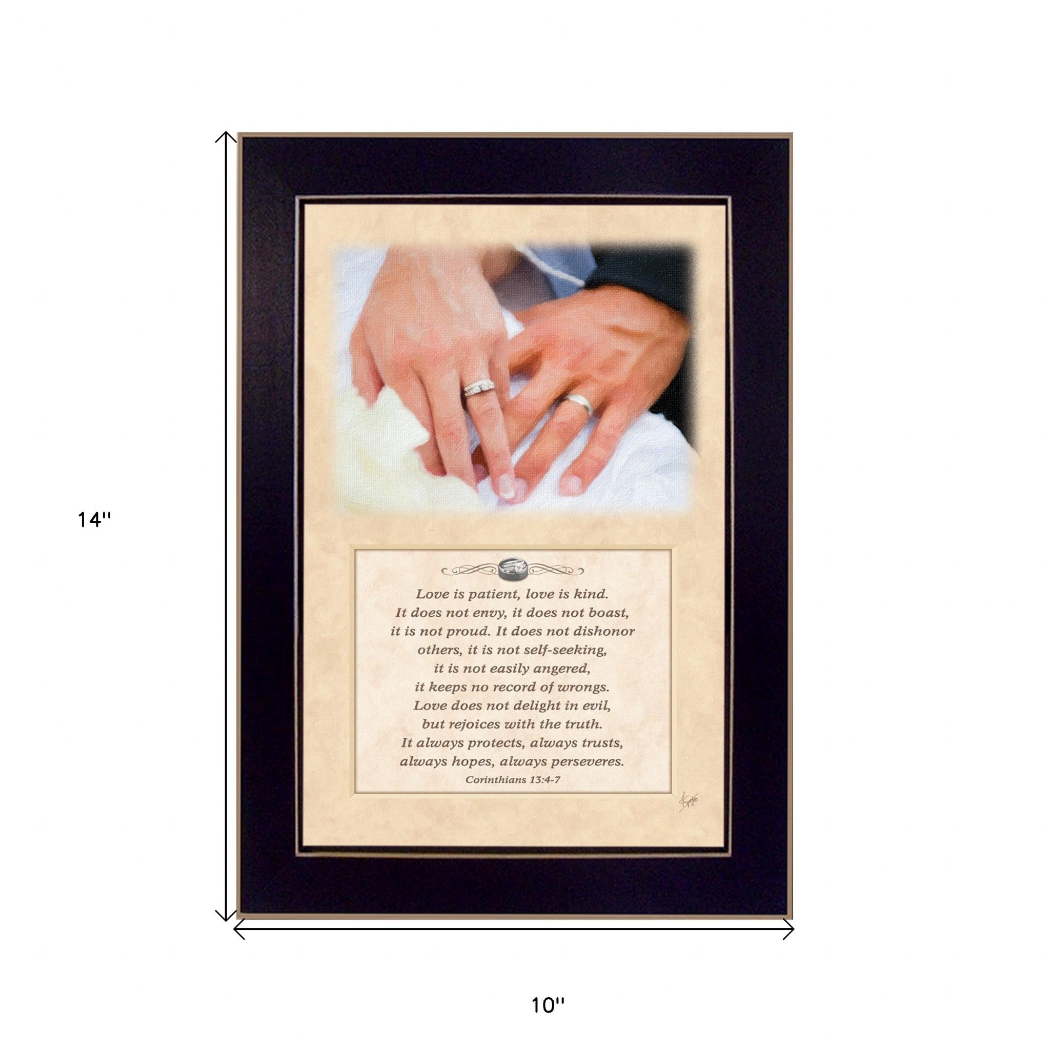 Love is Kind Black Framed Print Wall Art - Home Decor