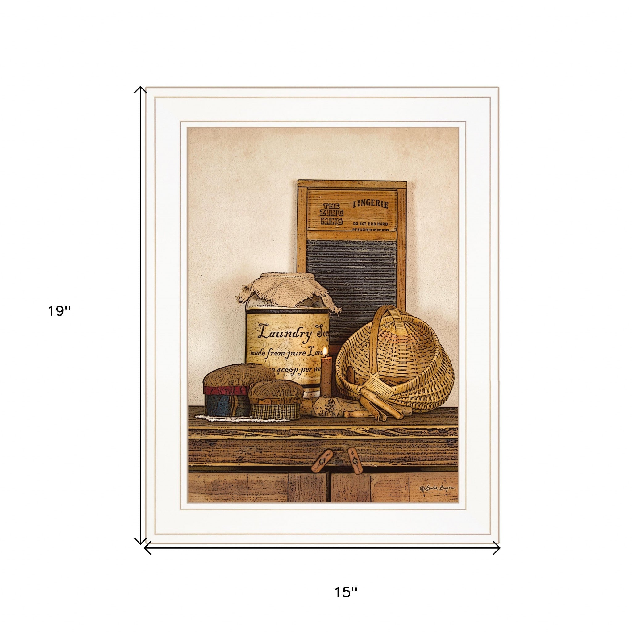 Laundry Soap 1 White Framed Print Bathroom Wall Art - Home Decor