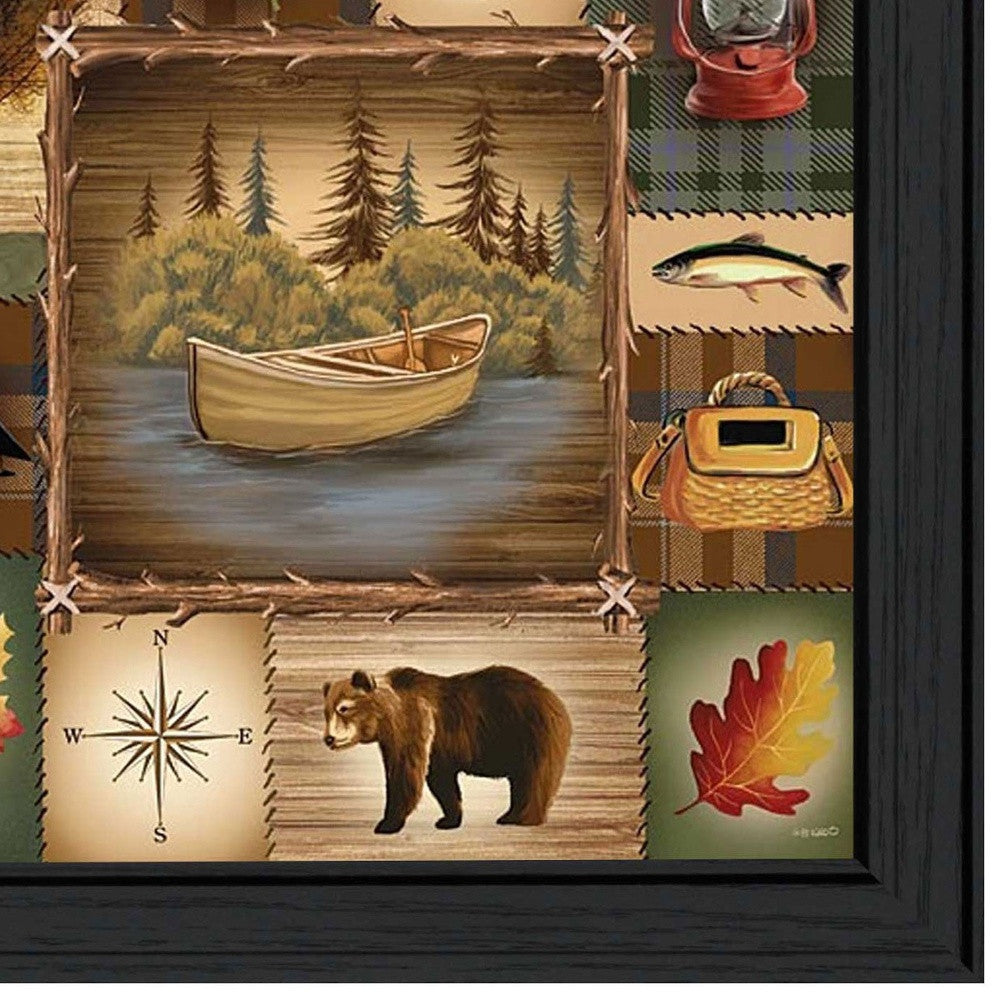 At the Lake 2 Black Framed Print Wall Art - Home Decor